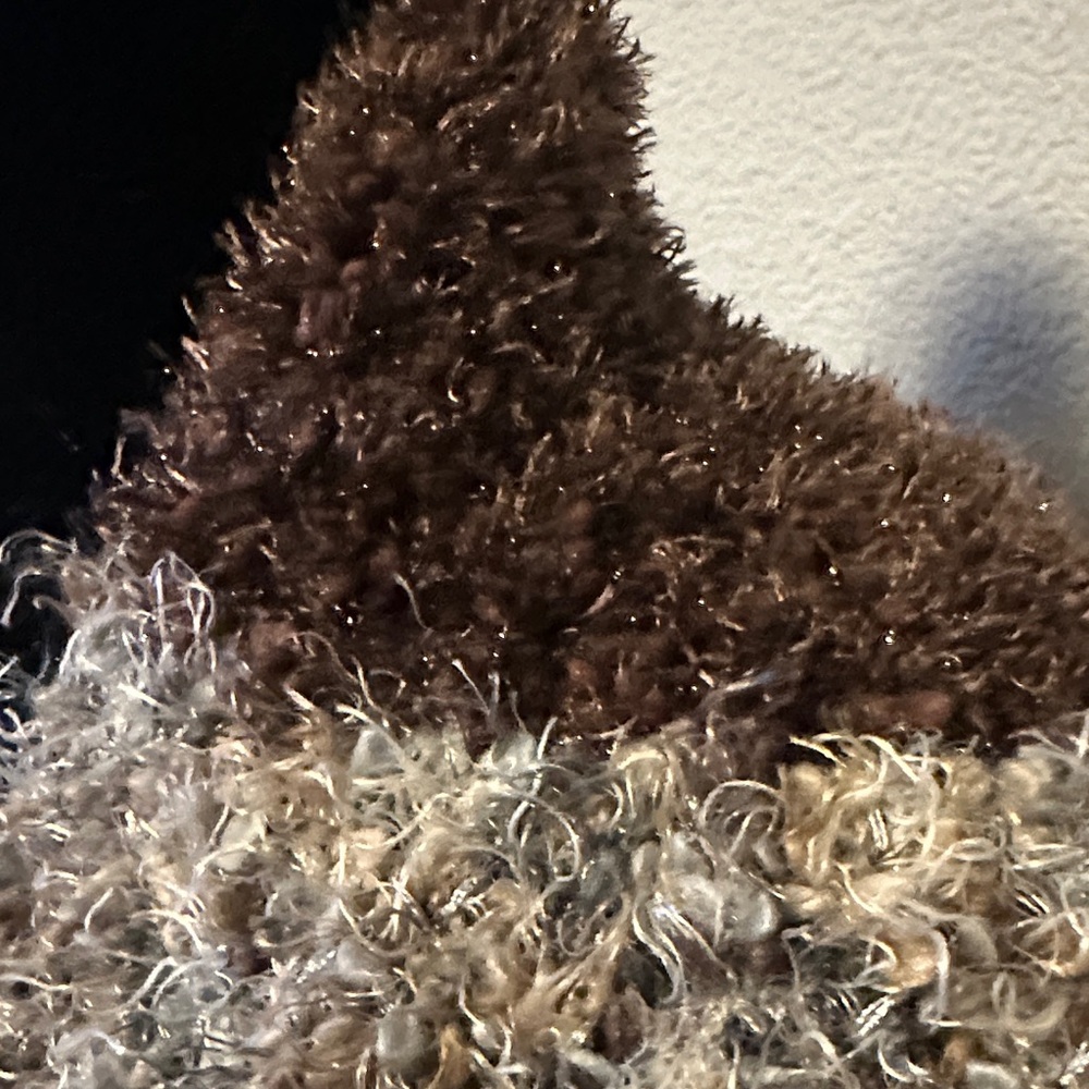 Sonoma Ivory and Chocolate Brown Multi Colors Infinity Knit Scarf - Picture 9 of 10